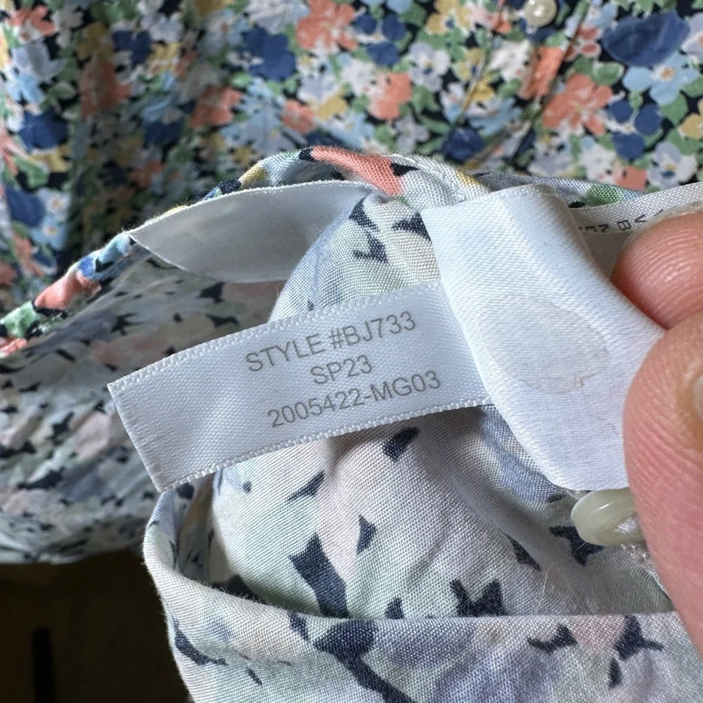 JCREW - Men’s Floral Short Sleeve Button Down, Size 2XL
